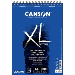 Picture 1 of Mixed mediapapier Canson XL Textured Mixed Media 30vel 300gr A4 wit