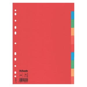 Picture 5 of Tabbladen Esselte Economy A4 10-delig karton 11-rings assorti