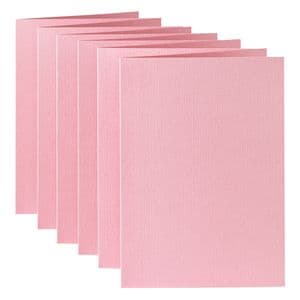 Picture 2 of Correspondentiekaart Papicolor dubbel 105x148mm babyroze pak à 6 stuks