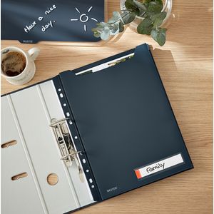 Picture 4 of Insteekmap U-model Leitz Cosy harmonica A4 met perforatiestrip PP grijs