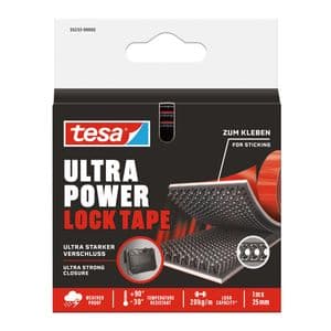 Picture 1 of Klittenband tesa Ultra Power Lock Tape 100cmx25mm zwart