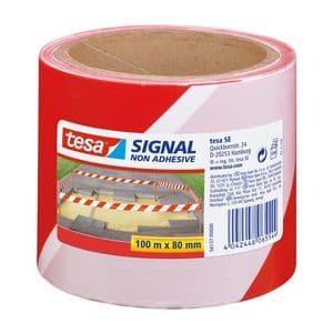 Picture 1 of Waarschuwings- en markeerlint tesa® Signal 100mx80mm rood-wit