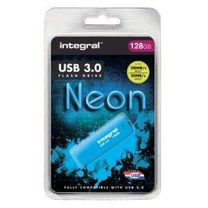 Picture 2 of USB stick 3.0 Integral Neon USB-A 128GB blauw