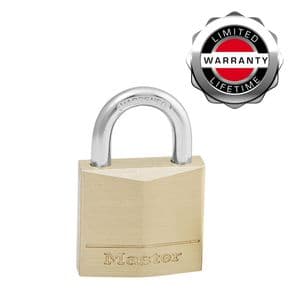 Picture 2 of Hangslot MasterLock 4 gelijksluitend messing 30mm 4 stuks