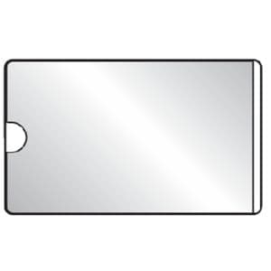Picture 1 of Visitekaarttas Djois 95x60mm zelfklevend korte zijde open transparant 10 stuks