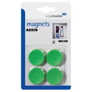 Picture 1 of Magneet Legamaster 30mm 850gr groen 4 stuks