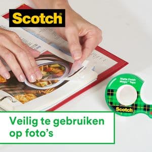 Picture 6 of Plakband Scotch Magic 810 19mmx33m onzichtbaar transparant 4 rollen