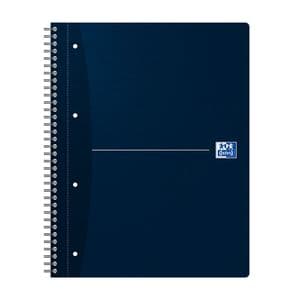 Picture 2 of Collegeblok Oxford Office Essentials A4+ lijn 4-gaats 180 pagina's 80gr assorti