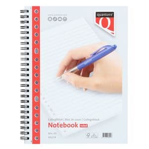 Picture 1 of Collegeblok Quantore A5 lijn 17-gaats 160 pagina's 70gr