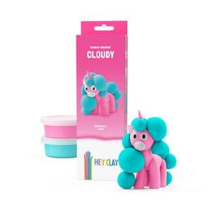 Picture 1 of Klei Hey Clay eenhoorn set à 3 delen