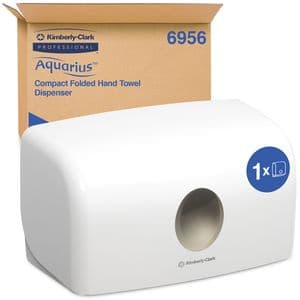 Picture 1 of Handdoekdispenser Aquarius voor i-vouw mini wit 6956