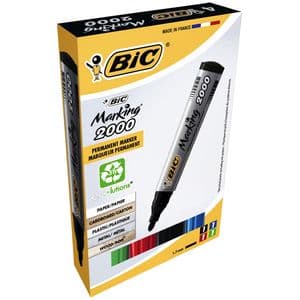 Picture 1 of Viltstift Bic 2000 ecolutions rond large assorti doos à 4 stuks