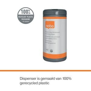 Picture 4 of Whiteboardreinigingsdoekjes Nobo plasticvrij 100 stuks