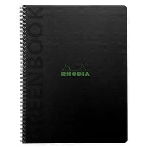 Picture 1 of Notitieboek Rhodia Greenbook recycled A5+ lijn 160 pagina's 90gr hc