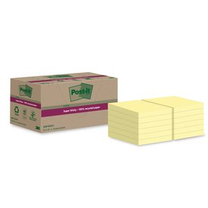 Picture 1 of Memoblok Post-it 622 RSS12CY 47,6x47,6mm canary yellow 12 stuks