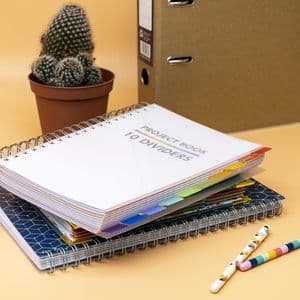 Picture 6 of Projectboek Pukka Pad White B5 lijn 10-tabs 400 pagina's 80gr