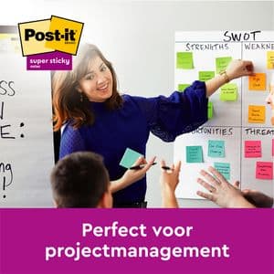 Picture 4 of Memoblok 3M Post-it 655 76mmx127mm Super Sticky Oasis 5 stuks