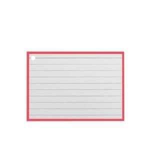 Picture 2 of Flashcards A7 Rood incl. clipring 50 vel