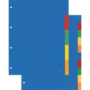 Picture 2 of Tabbladen Kangaro 4-gaats A405 5-delig assorti PP