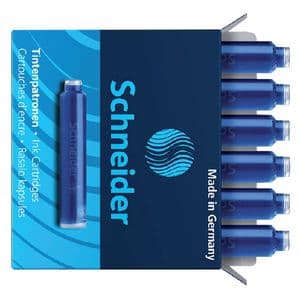 Picture 2 of Inktpatroon Schneider din blauw doos à 6 stuks