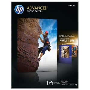 Picture 1 of Inkjetpapier HP Q8696A 13x18cm photo glossy 250gr 25 vel