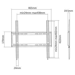Picture 7 of TV wandsteun ACT 32 tot 55 inch VESA