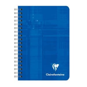Picture 1 of Notitieboek Clairefontaine 95x140mm 180 pagina's spiraal lijn assorti