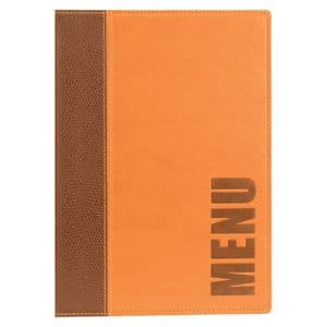 Picture 1 of Menukaart Securit Trendy A5 1 x 2 tassen bruin