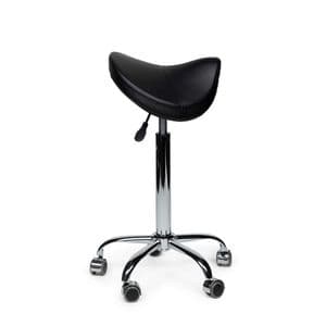 Picture 2 of Zadelkruk Office Premium standaard zonder voetring harde wielen zw