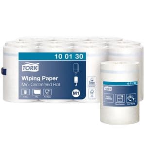 Picture 1 of Poetspapier Tork M1 Advanced 1-laags 120m wit 100130