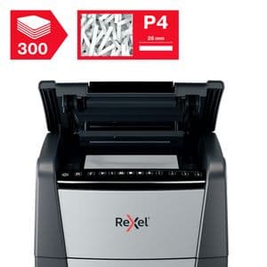 Picture 5 of Papiervernietiger Rexel Optimum Auto+ 300X P4 snippers 4x26mm