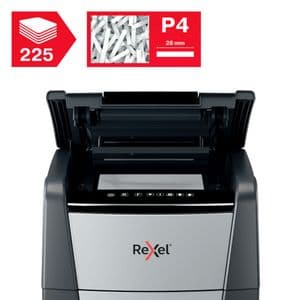 Picture 5 of Papiervernietiger Rexel Optimum Auto+ 225X P4 snippers 4x26mm