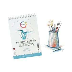 Picture 4 of Aquarelblok Qrea A5 20 vel 200gr spiraal