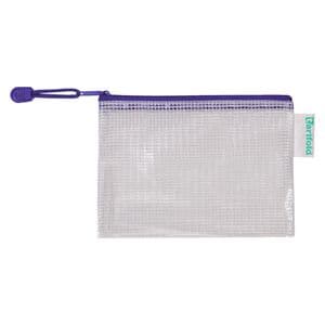 Picture 1 of Opbergtas Tarifold met rits 175x125mm PVC blauw