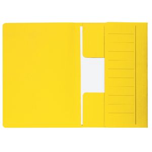 Picture 1 of Dossiermap Djois Secolor Mammoet folio 3 kleppen 250gr recycled geel 50 stuks