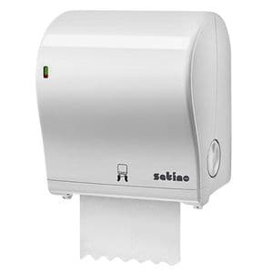 Picture 1 of Handdoekroldispenser Satino PT1 manueel medium wit 331520