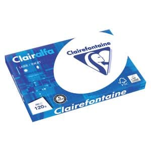 Picture 1 of Kopieerpapier Clairefontaine Clairalfa A3 120gr wit 250 vel