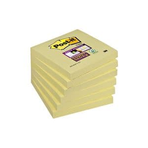 Picture 1 of Memoblok Post-it 654 Super Sticky 76x76mm geel