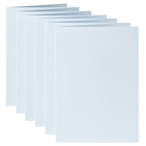 Picture 2 of Correspondentiekaart Papicolor dubbel 105x148mm babyblauw pak à 6 stuks