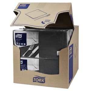 Picture 2 of Lunchservet Tork Advanced 1/4 vouw 2-laags 328x325mm 200 vel zwart 477148