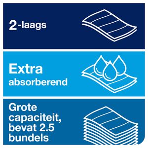 Picture 5 of Handdoek Tork H2 Xpress Premium multifold 2-laags 212x255mm 21x150 vel wit 100289