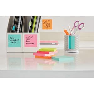 Picture 3 of Memoblok 3M Post-it 653 38x51mm neon assorti kleur 12 stuks