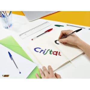 Picture 6 of Balpen Bic Cristal medium zwart blister à 10 stuks