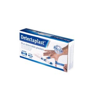 Picture 1 of Elastische blauwe textielpleister Detectaplast 180x20mm 100 stuks