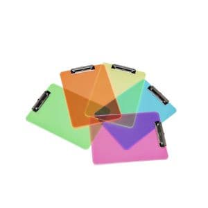 Picture 10 of Klembord MAUL A4 staand transparant PS neon roze
