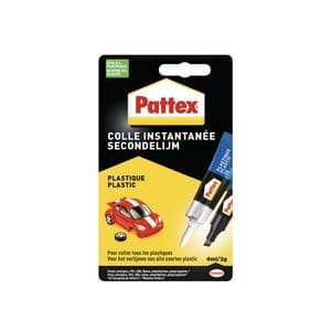 Picture 1 of Secondenlijm Pattex all plastic tube 2 gram op blister