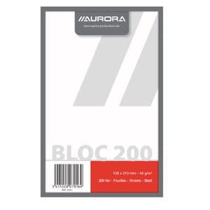 Picture 1 of Kladblok Aurora 135x210mm blanco 200 vel 45gr