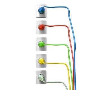 Picture 5 of Kabel ACT Netsnoer CEE 7/7 male - C13 zwart 1.5 meter