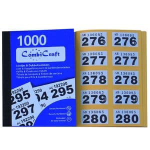 Picture 1 of Nummerblok 1-1000 assorti 6 stuks
