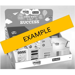 Picture 1 of Plakband Scotch 810 19mmx19m onzichtbaar + handdispenser Cool Colors